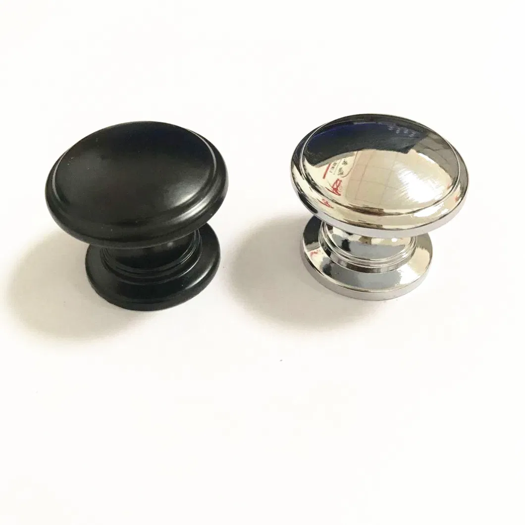 redonda de 30 mm de di&aacute;metro, herrajes para muebles, perilla negra redonda de 30 mm de di&aacute;metro, 
