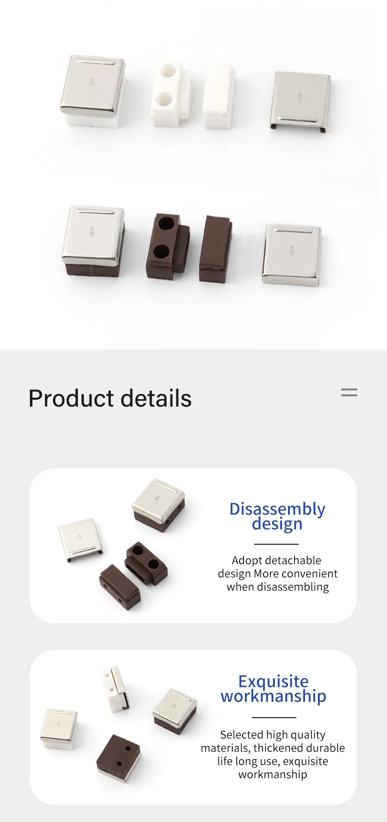 Conector de madera de pl&aacute;stico para muebles, soporte 