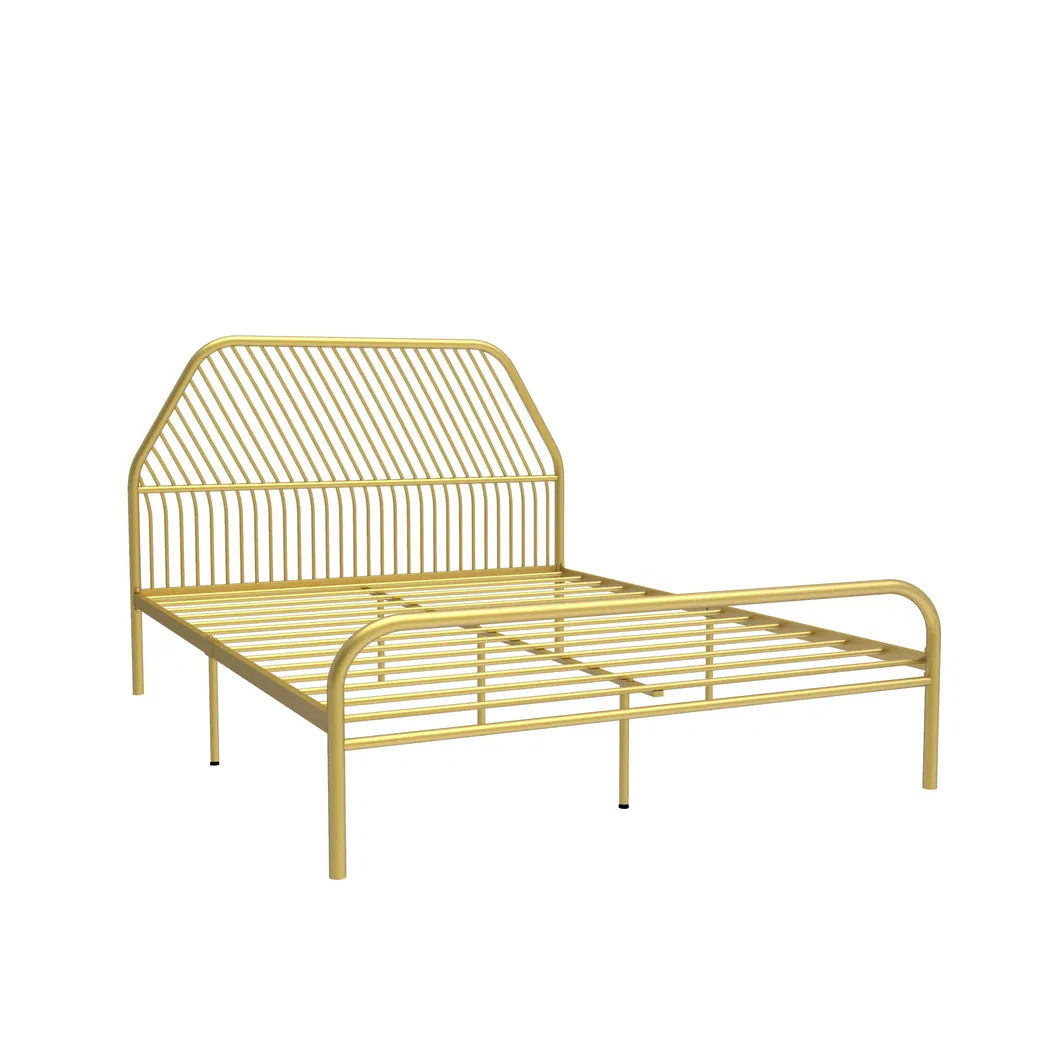 para adultos y ni&ntilde;os Marco de cama de metal con plataforma de hierro para 