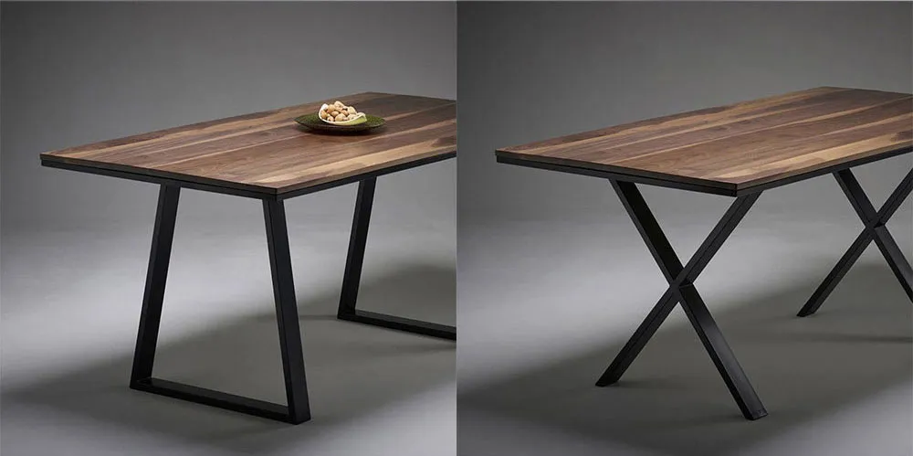 Cuadrado Metal Patas de mesa de lujo moderno Muebles Oficina Comedor Escritorio Cuadrado 
