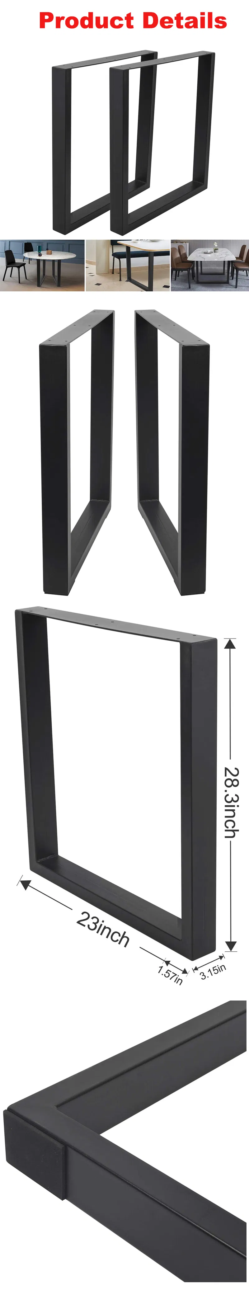 Patas de muebles Patas de mesa cuadradas industriales estilo campestre para el hogar 