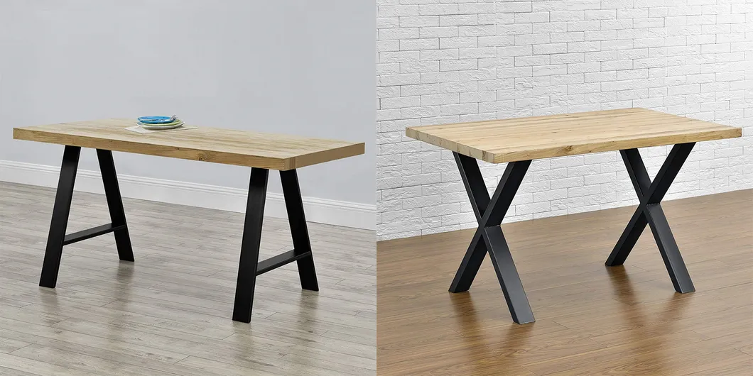 de mesa de comedor de acero fundido 