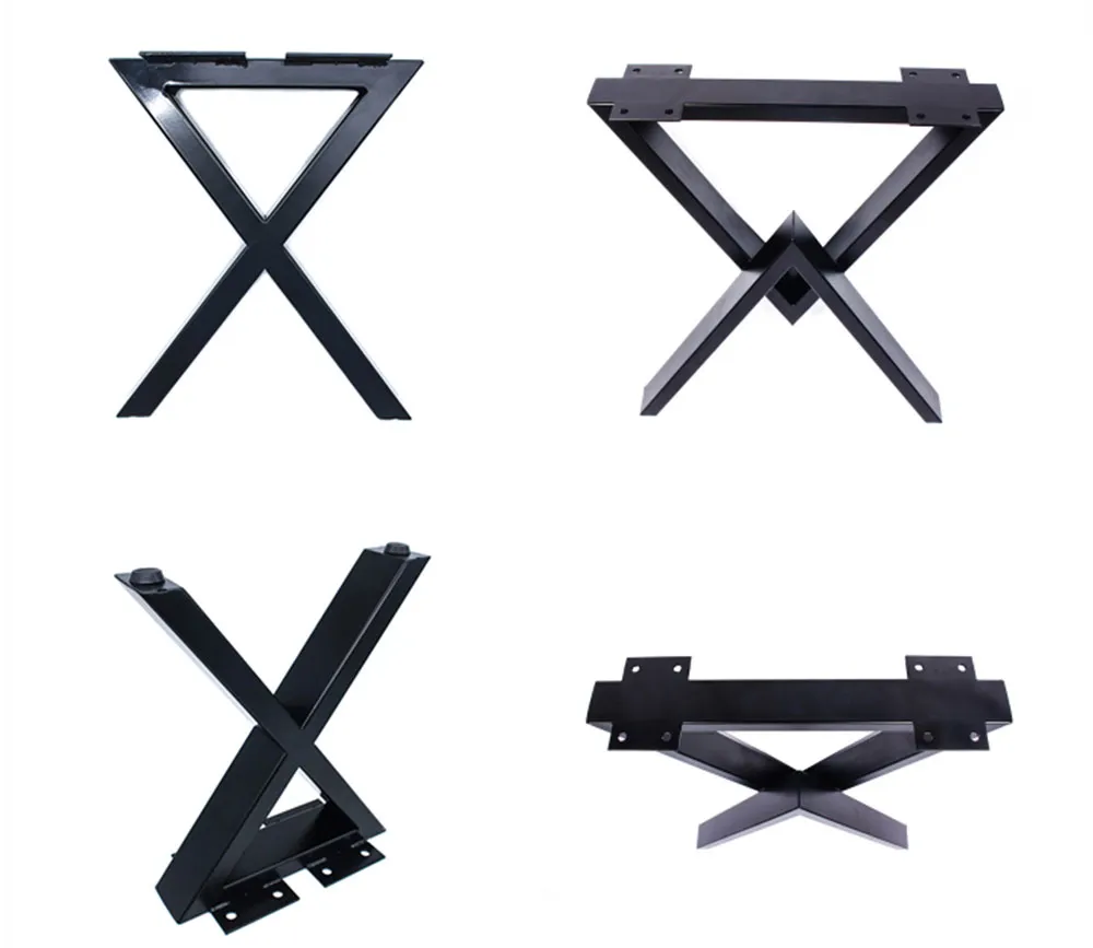 Patas de mesa de escritorio cuadradas trapezoidales Venta al por mayor Muebles modernos industriales personalizados Patas de mesa de escritorio cuadradas trapezoidales 