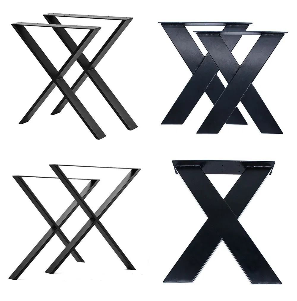 por mayor Muebles modernos industriales personalizados Patas de mesa de escritorio cuadradas trapezoidales Venta al por mayor Venta de muebles modernos industriales personalizados Patas de mesa 