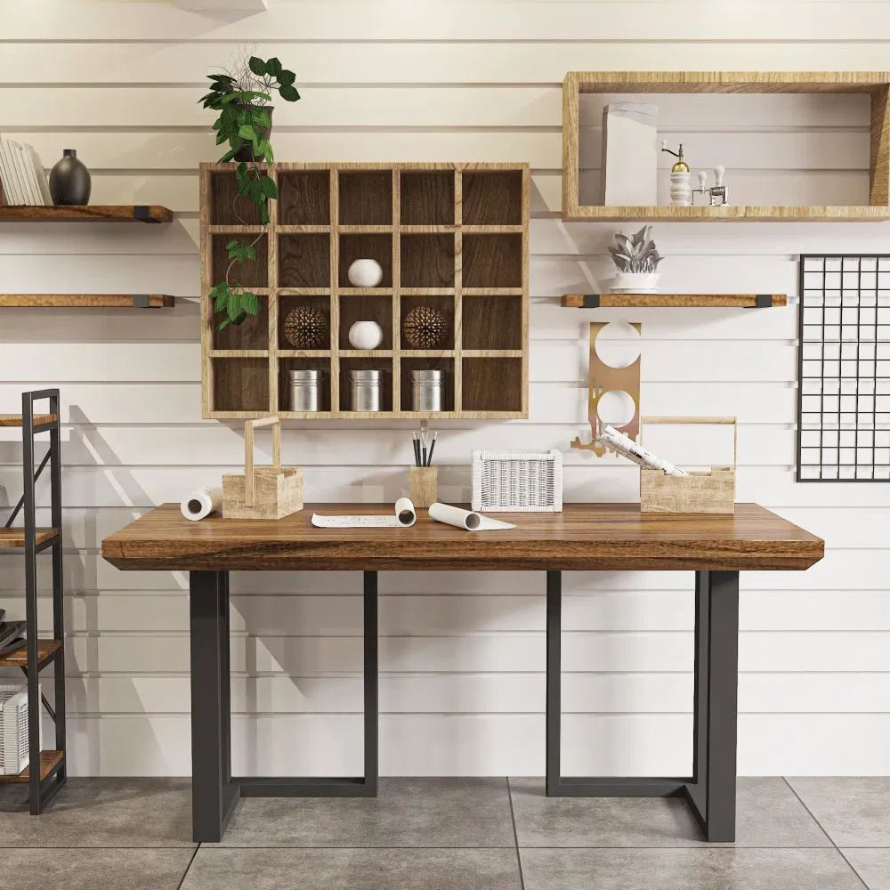 de oficina de acero negro Patas de mesa de cocina industrial 