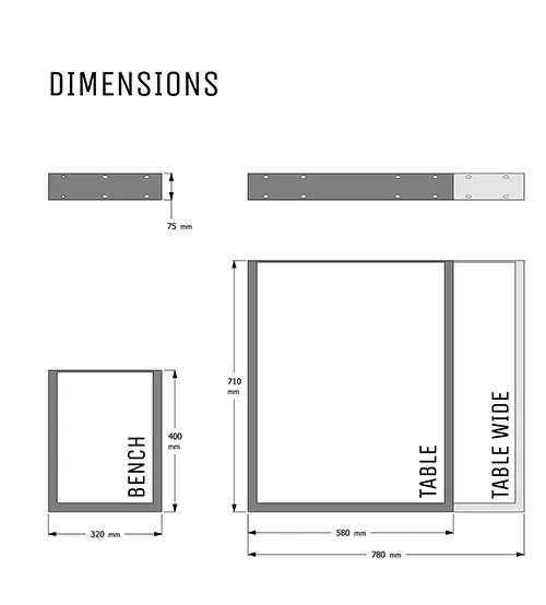 Fabricante Pata de mesa para muebles modernos de 